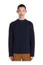pull-bleu-tresse-col-rond