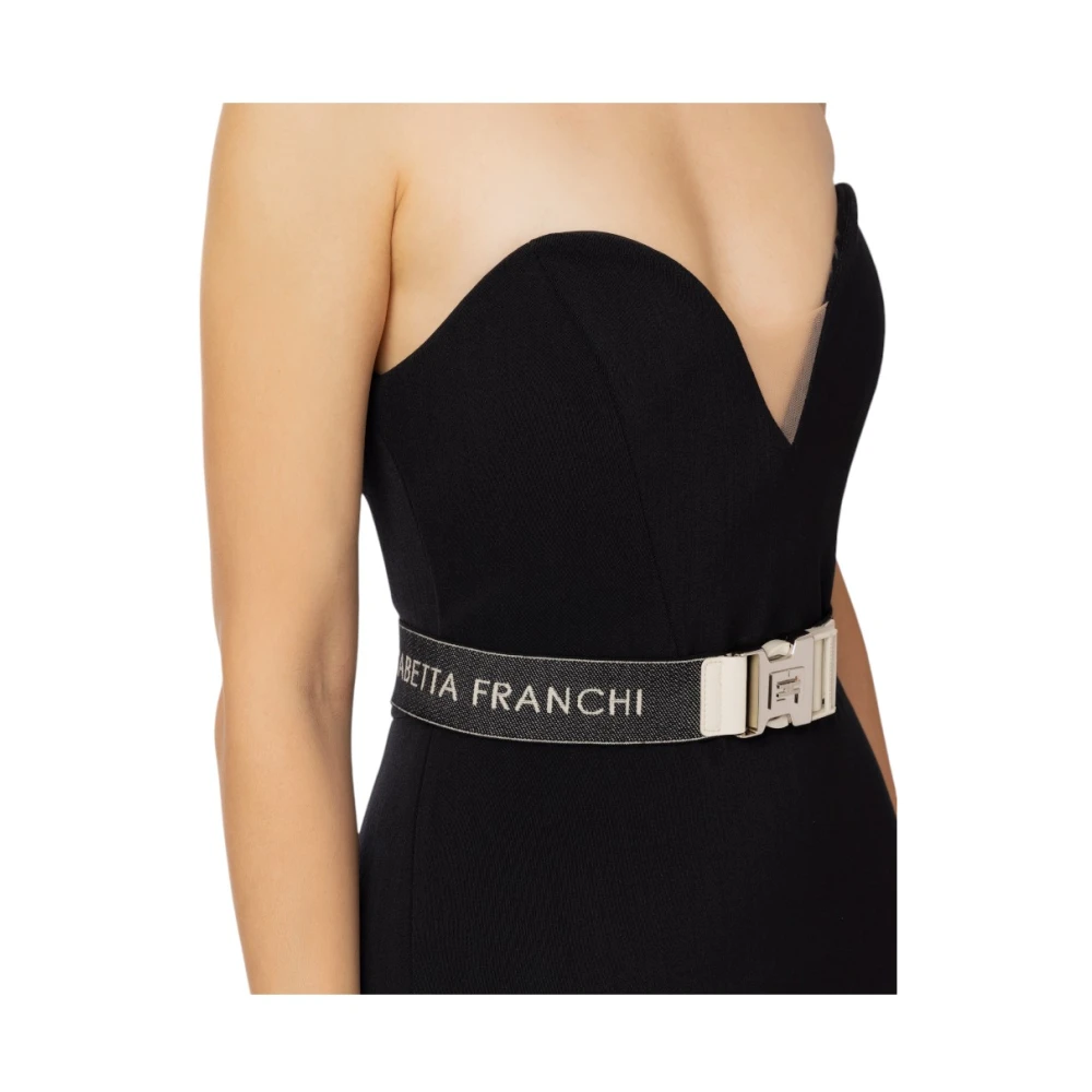 Elisabetta Franchi Elegante Jurk voor Speciale Gelegenheden Black Dames