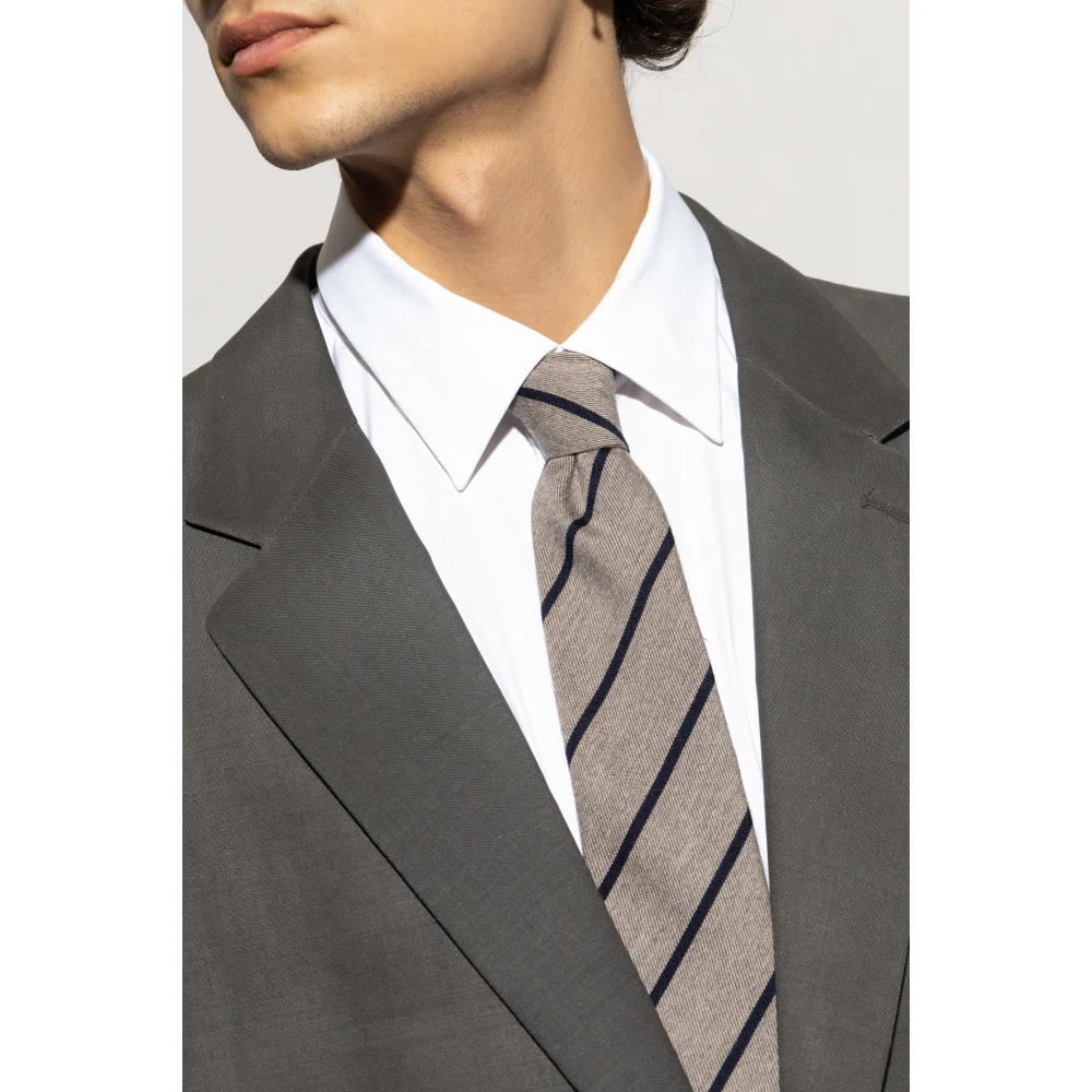 Paul Smith Wollen stropdas Gray Heren