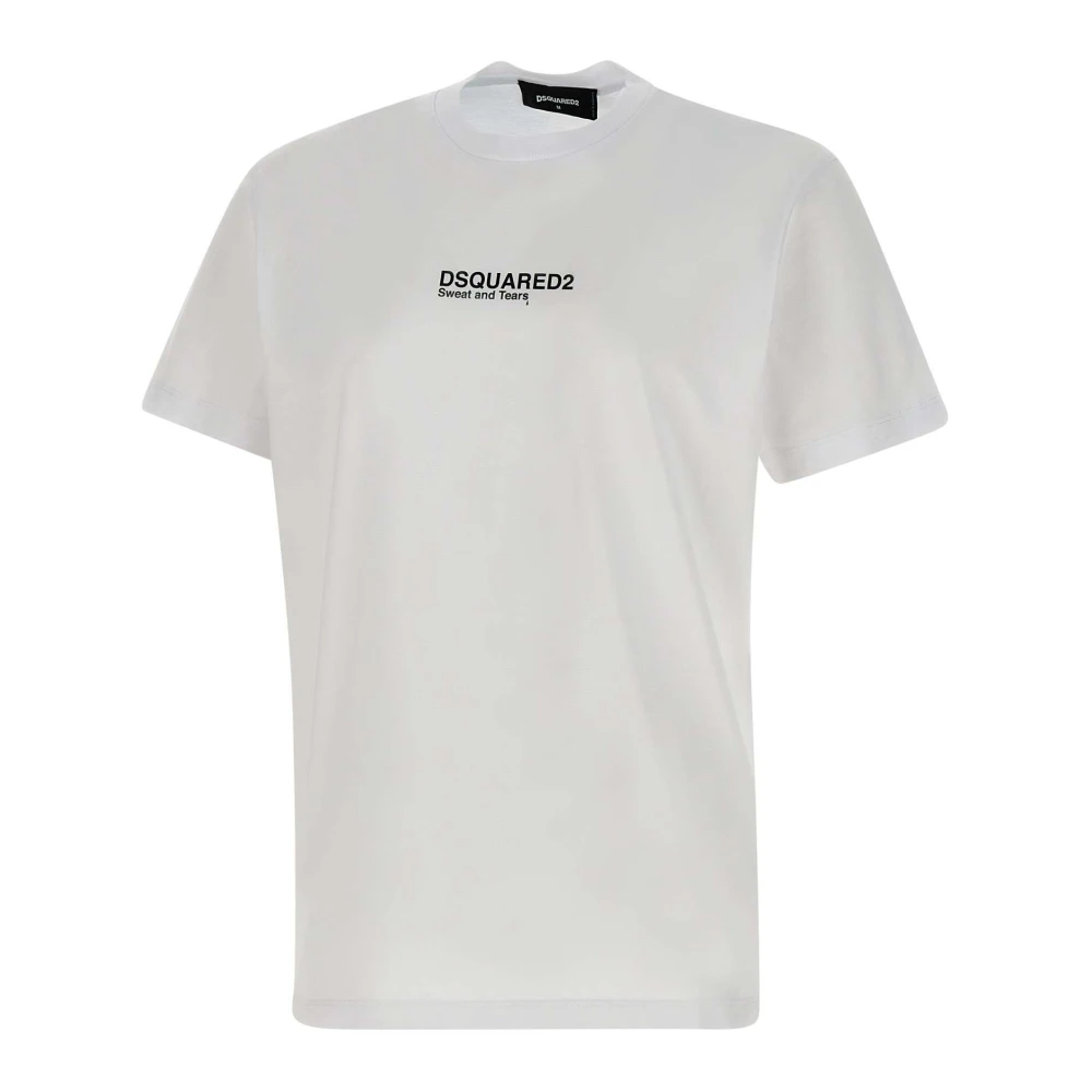 Dsquared2 Cool Fit Tee Katoenen T-shirt Wit White Heren