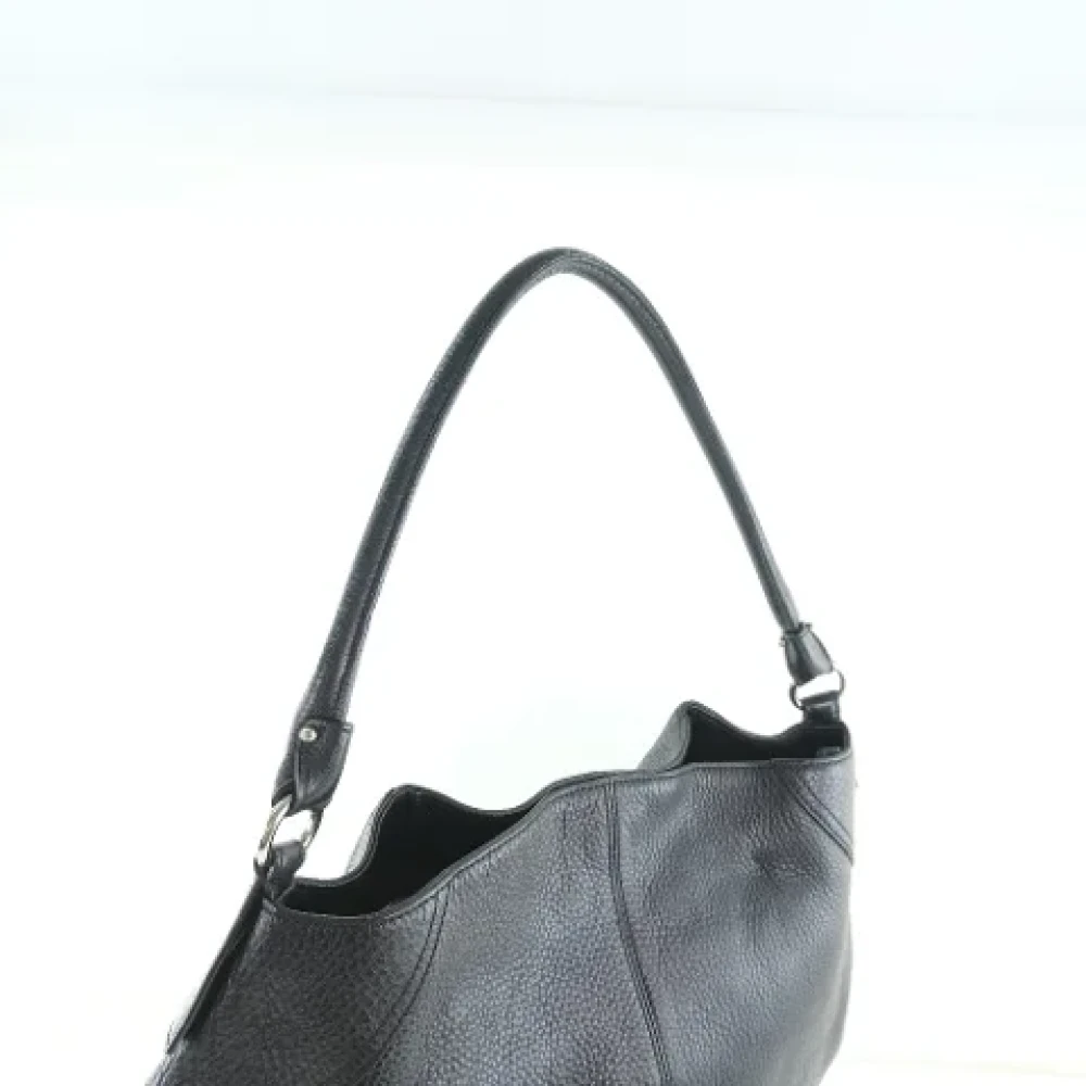 Salvatore Ferragamo Pre-owned Leather shoulder-bags Black Dames