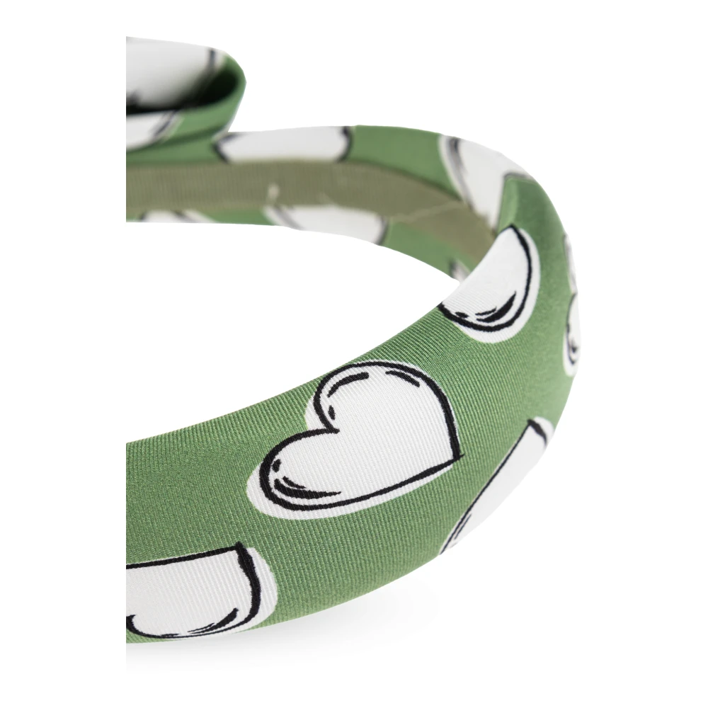 Moschino Zijden hoofdband Green Dames