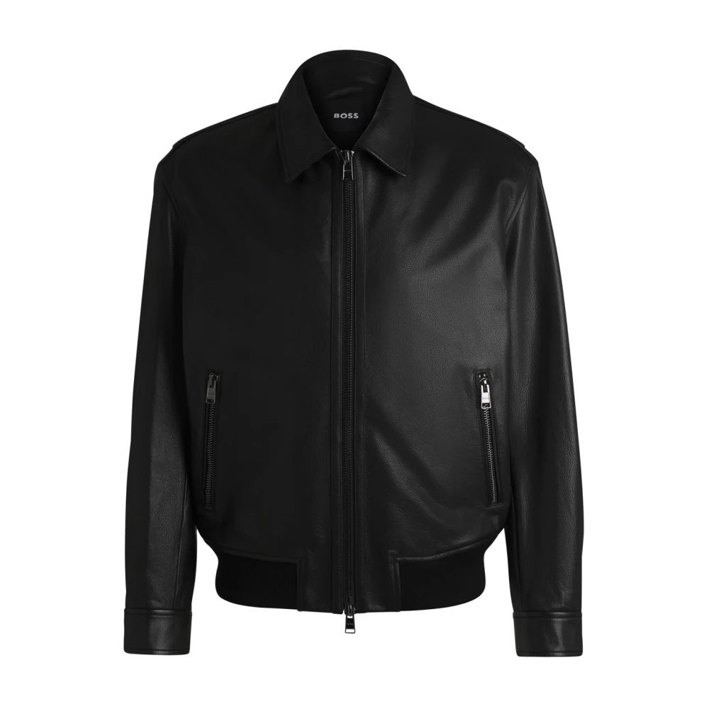 Jackets > Leather Jackets - - Hugo - Modalova