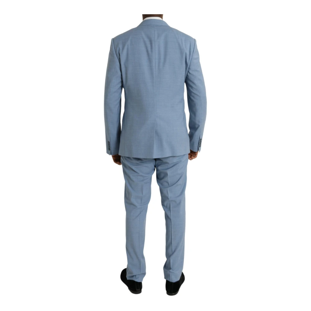 Dolce & Gabbana Italiaans Slim Fit 2-Delig Pak Blue Heren