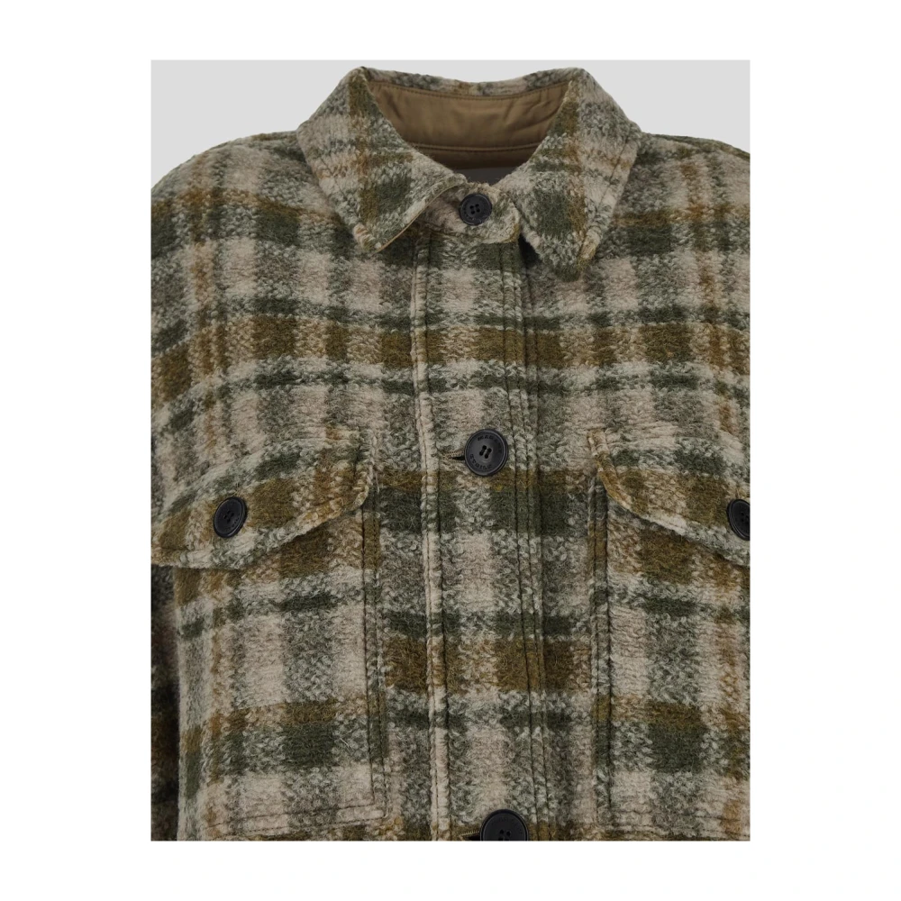 Isabel Marant Étoile Wollen Jas Fontizi Coat Stijl Green Dames