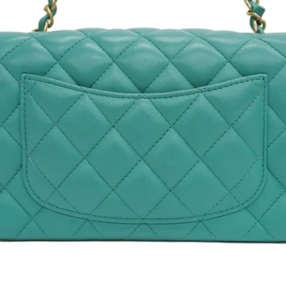 Chanel Vintage Pre-owned Fabric chanel-bags Green Dames