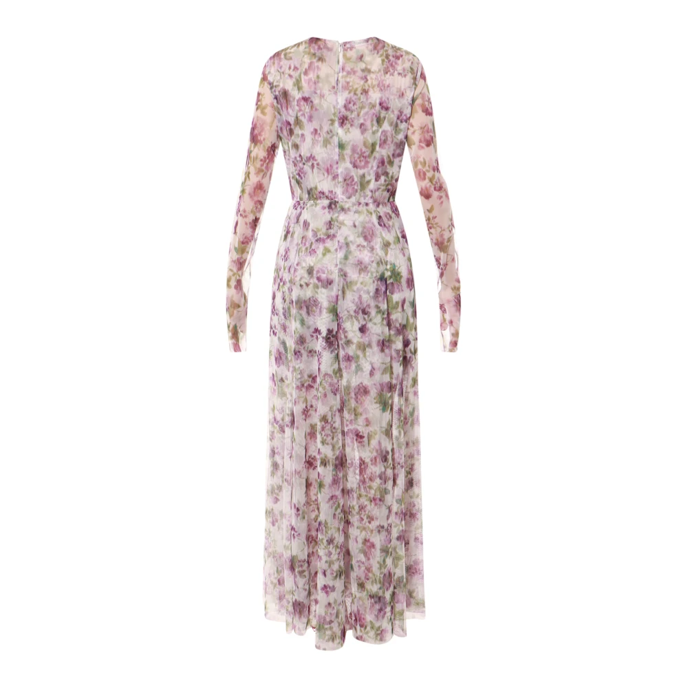 Philosophy di Lorenzo Serafini Lange jurk met bloemenpatroon Purple Dames