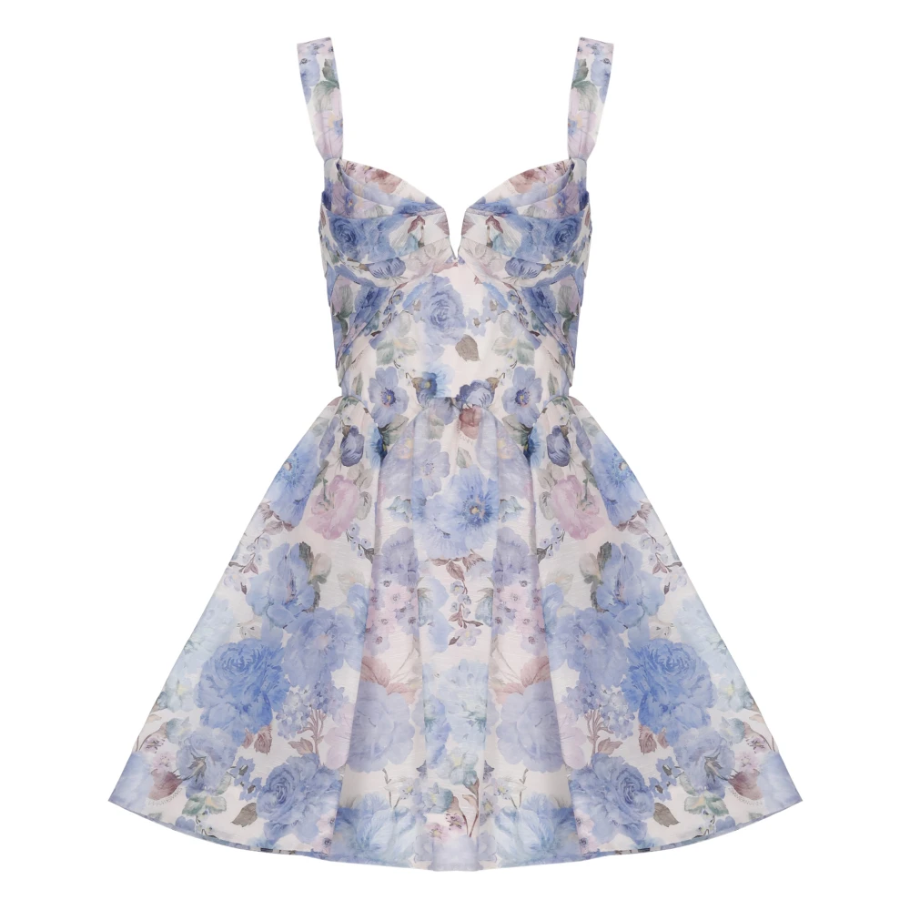 Zimmermann Women's Multicolor Short Dresses, S, Rebellion Drape Mini Dress