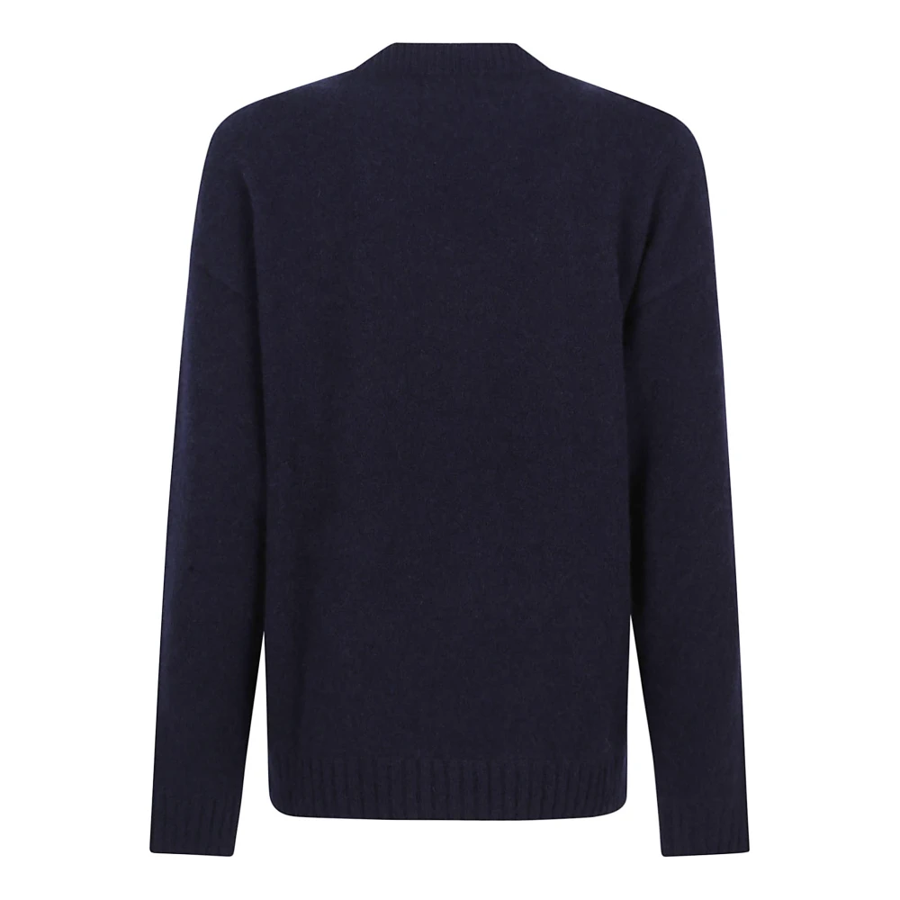 Laneus Blauwe Kasjmier Zijde Trui Made in Italy Blue Dames