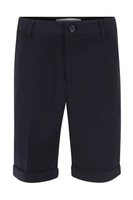 elegant-blue-stretch-cotton-bermuda