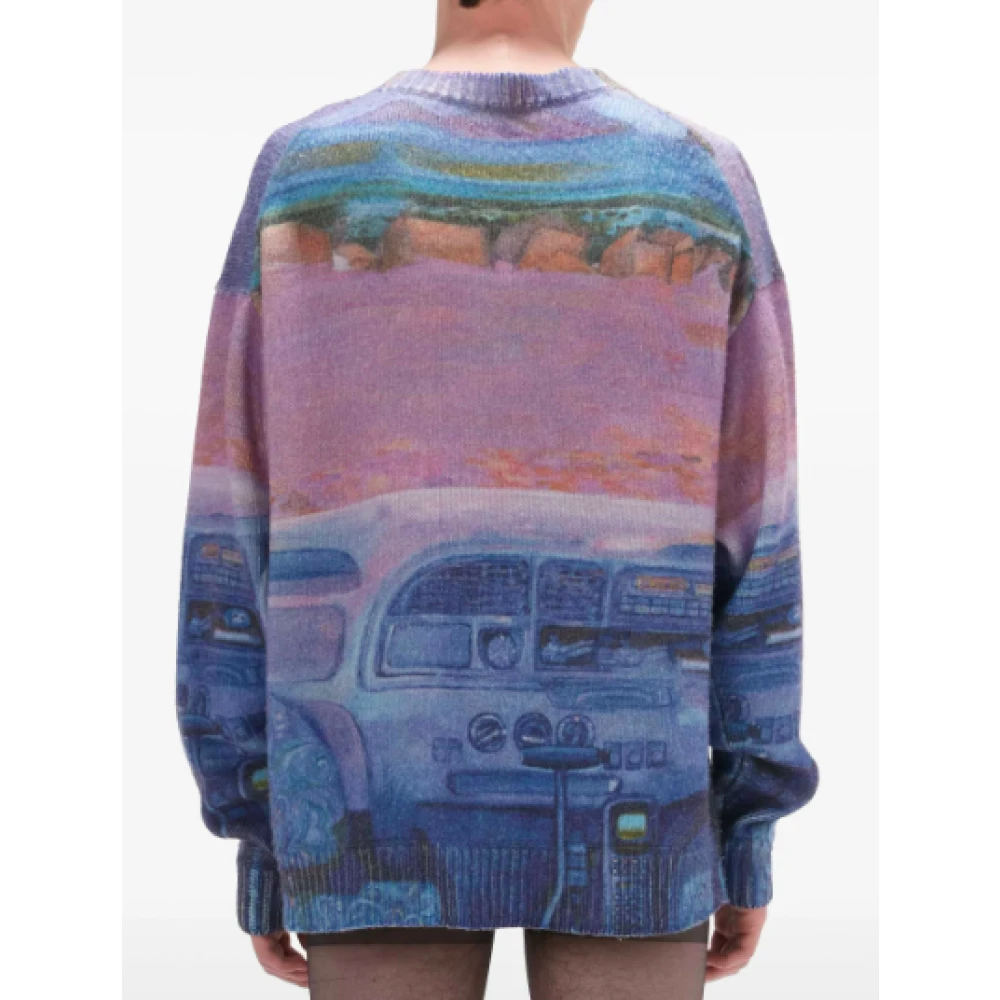 JW Anderson Blauwe Bloemen Trui Multicolor Dames