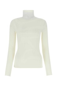 Ivory Stretch Wool Blend Top