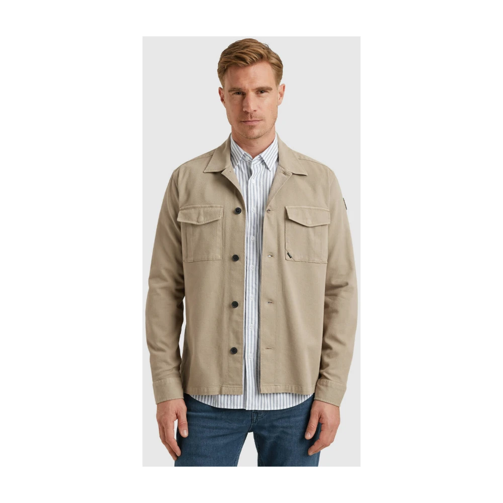Vanguard Lange mouw overhemd GD Structuur Beige Heren