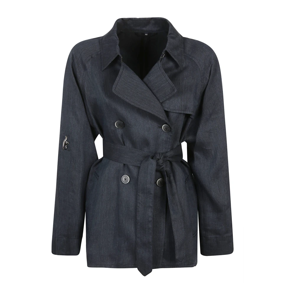 Fay - Coats > Trench Coats - Blue - Fay - Modalova