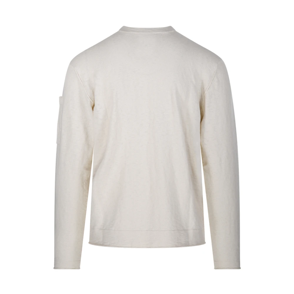 C.P. Company Witte Gebreide Trui White Heren