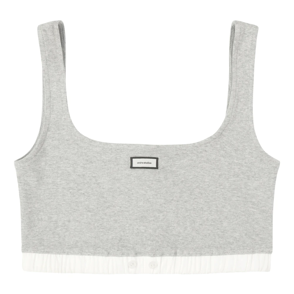 Entire Studios Vrouw Grijs Tops Dames, M, Katoen, Lounge Bh