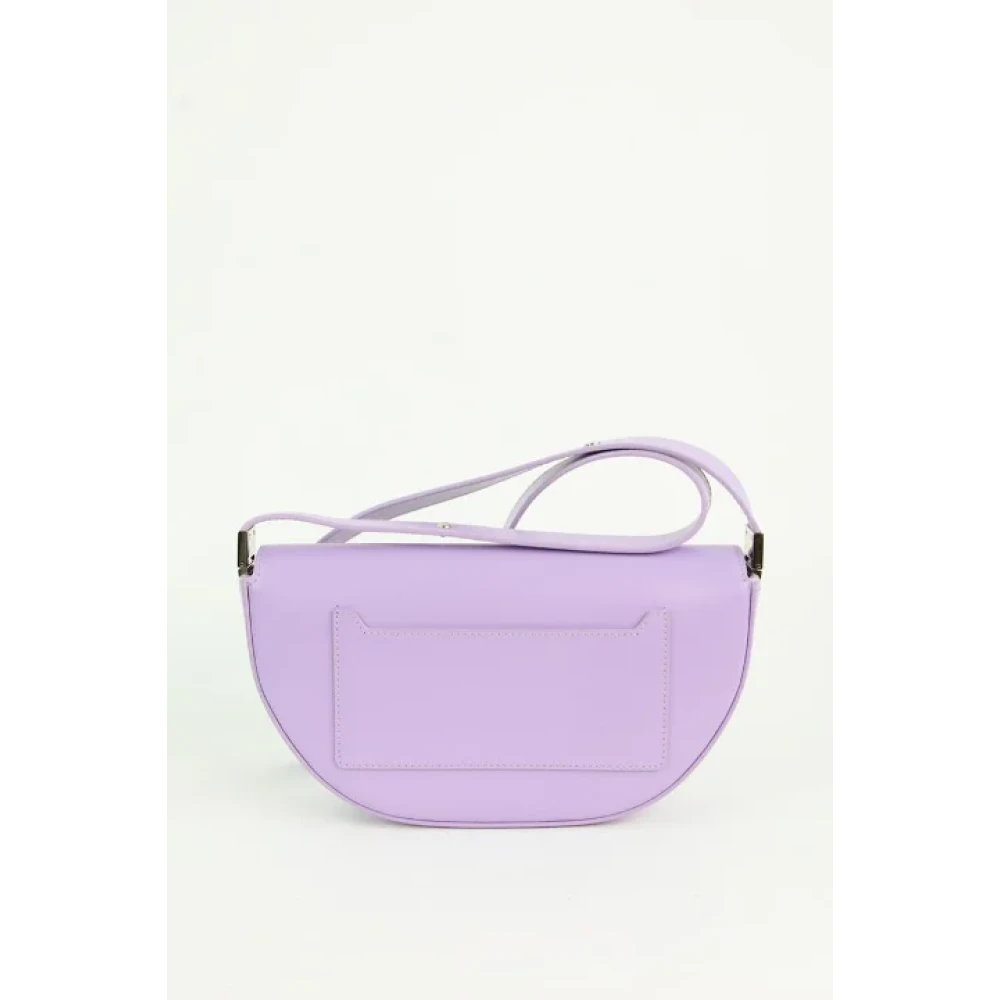 Burberry Vintage Pre-owned Leather shoulder-bags Purple Dames
