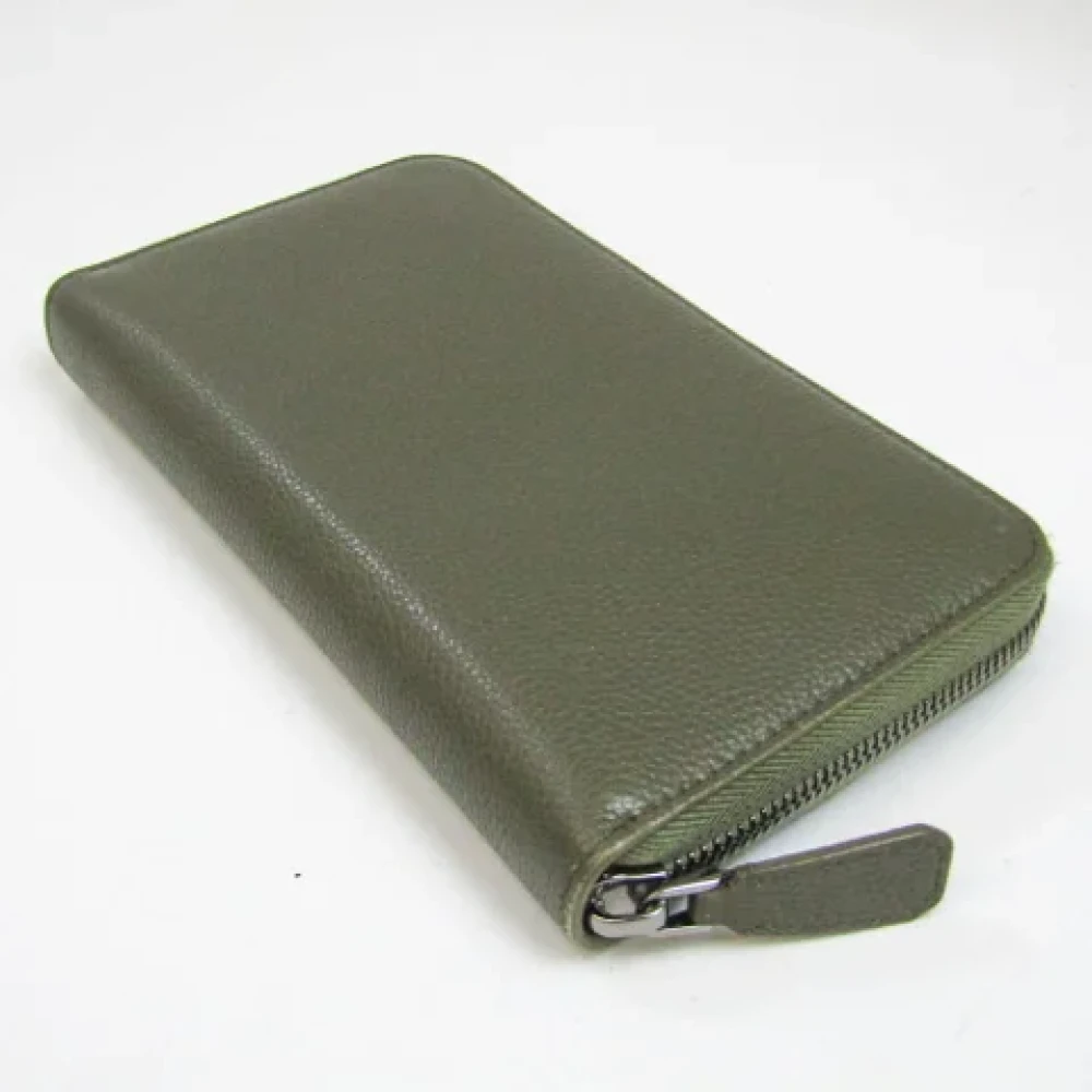Bvlgari Vintage Pre-owned Leather wallets Green Dames