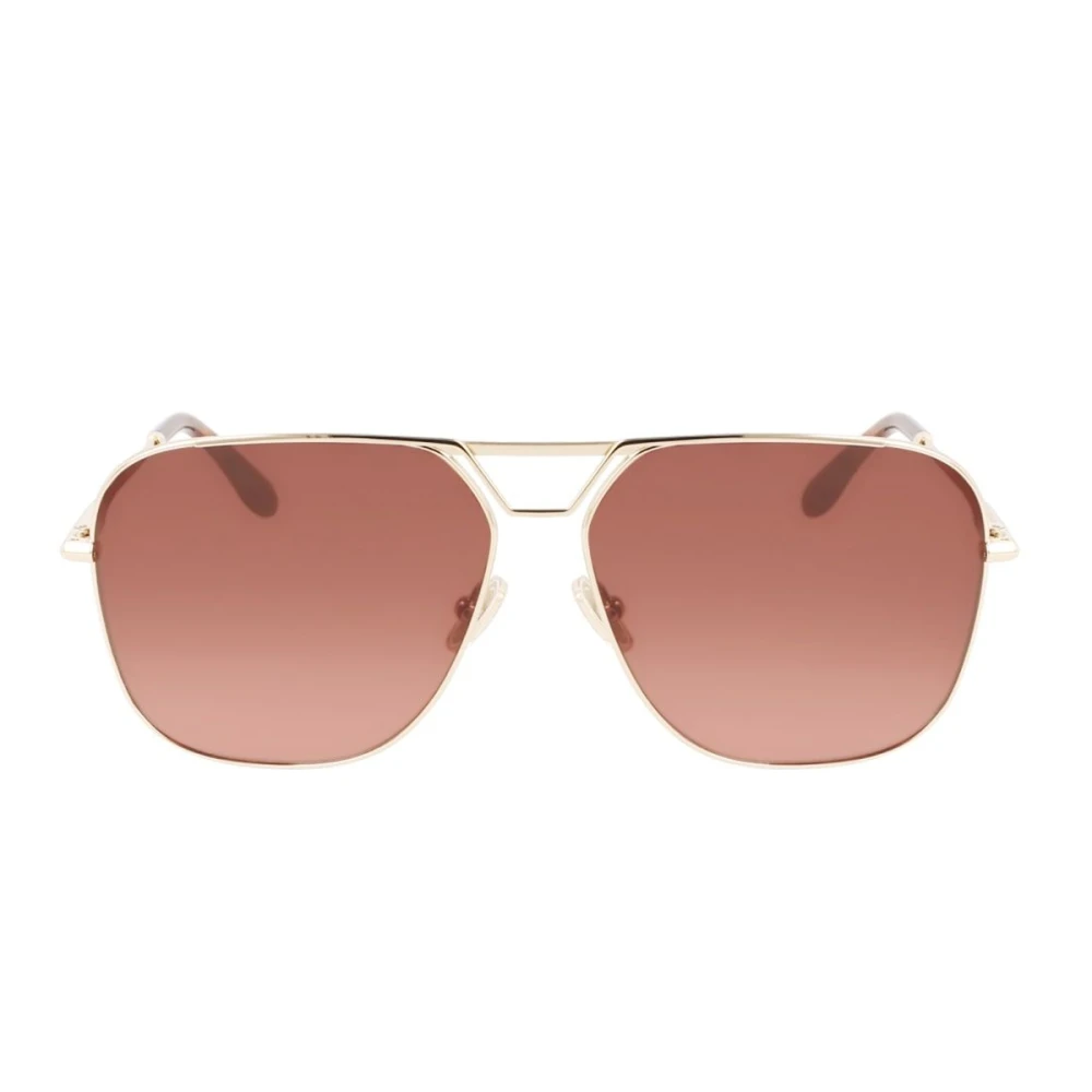 Victoria Beckham Women's Brown Sunglasses, One Size, Vb217s Pilot Sunglasses