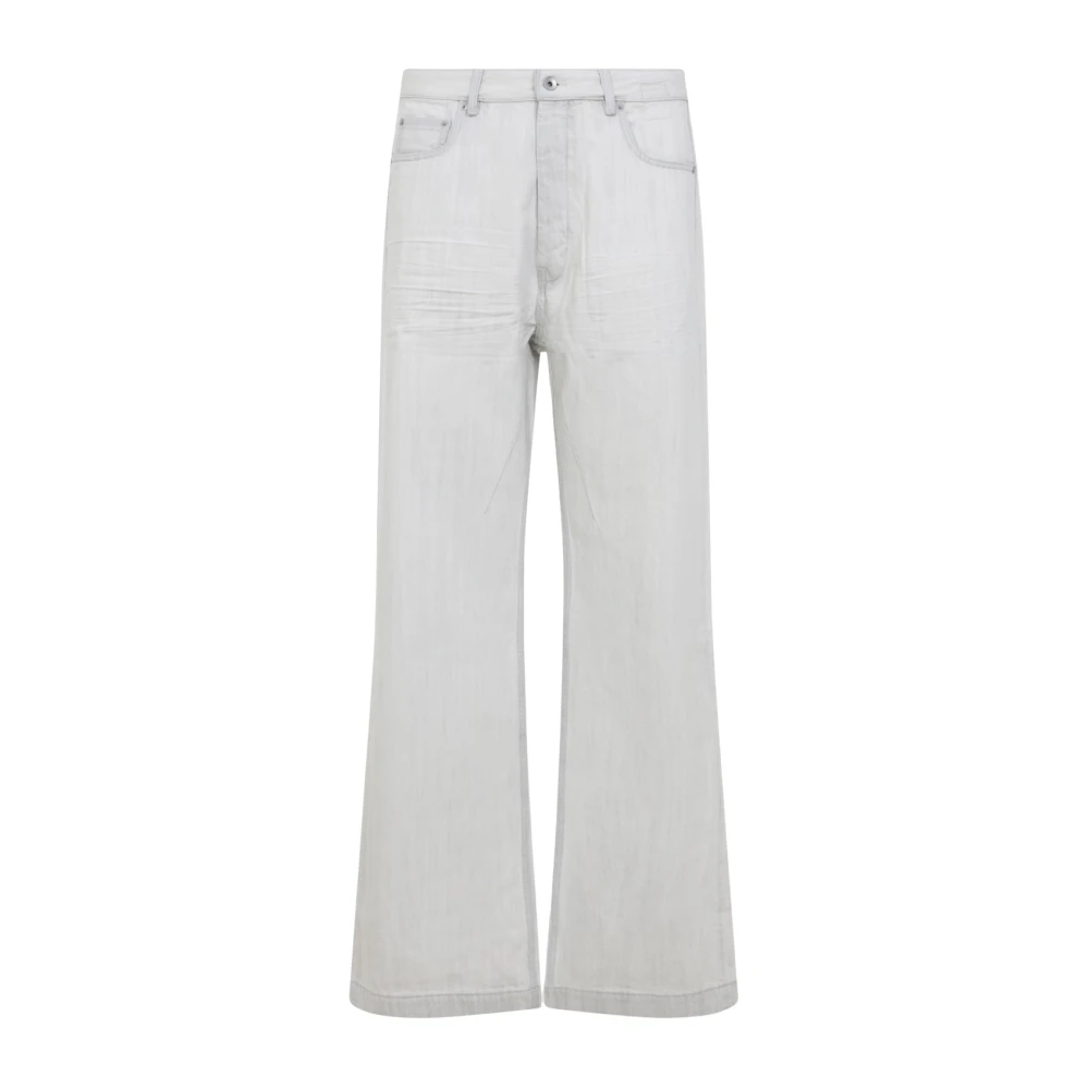 Rick Owens Men's Gray Geth Jeans - Wide Jeans - W32 - Jeans