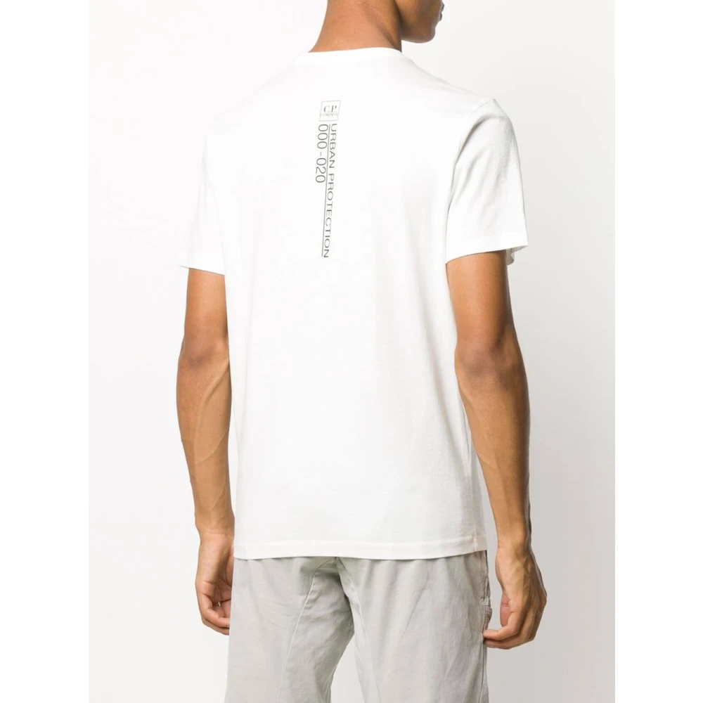 C.P. Company Jersey Small Logo Label T-Shirt White Heren