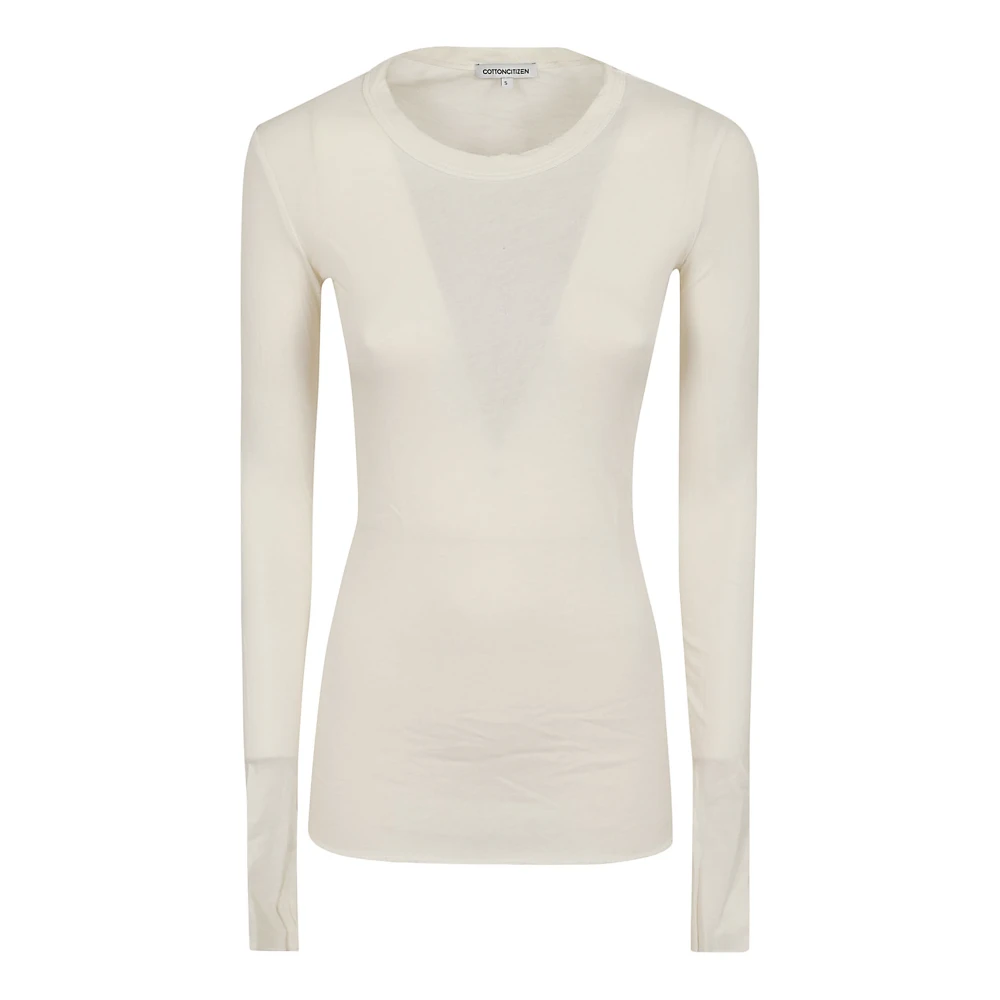 Cotton Citizen Neutrale Topkleding Aw24 Beige Dames