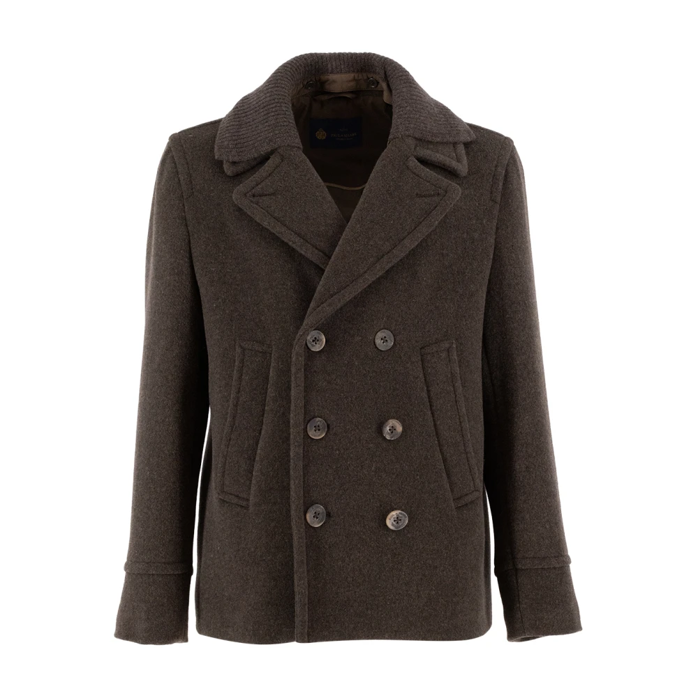 PAUL & SHARK Peacoat With Ribbed Collar - Image 2
