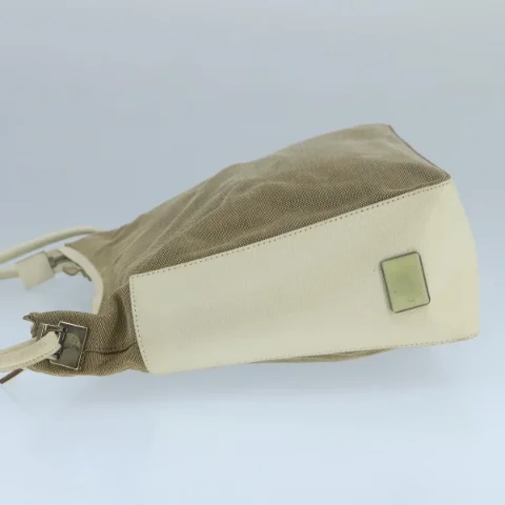 Gucci Vintage Pre-owned Canvas gucci-bags Beige Dames