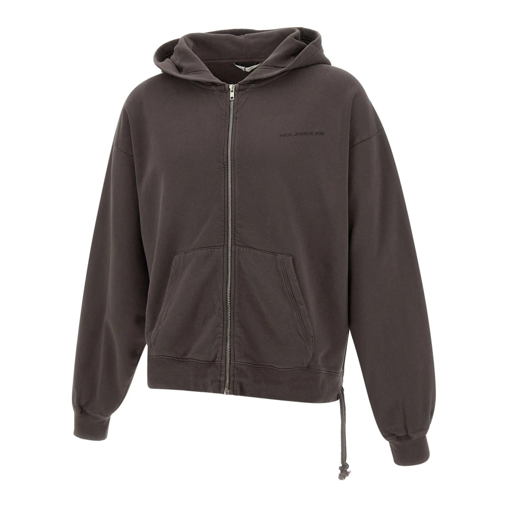 Holzweiler Heren Katoenen Sweatshirt 'M Omen' Brown Heren