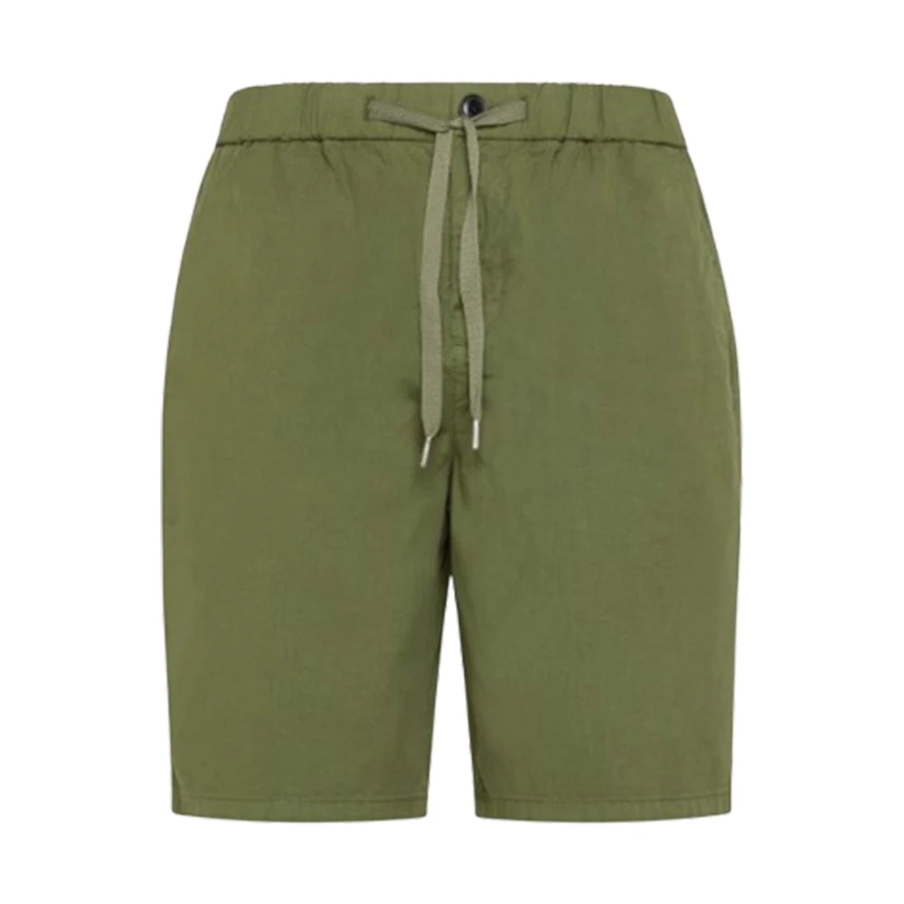 Sun68 Trekkoord Solid Bermuda Shorts Green Heren