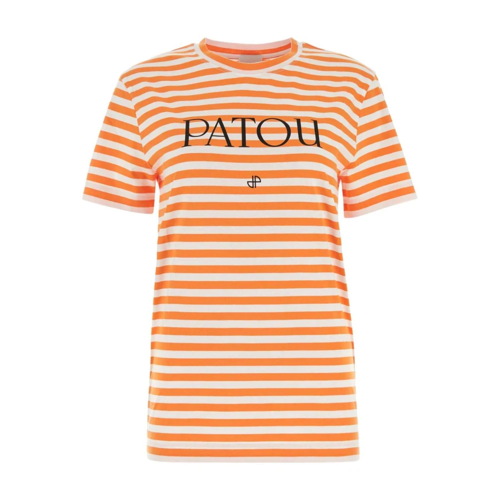 Patou Donna Multicolor T-Shirt A Righe In Cotone
