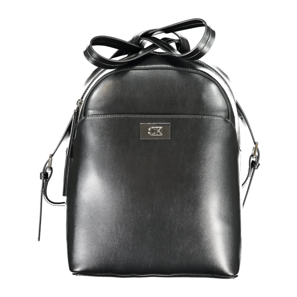 Calvin Klein Unisex Black Backpacks, One Size, Backpack With Adjustable Straps