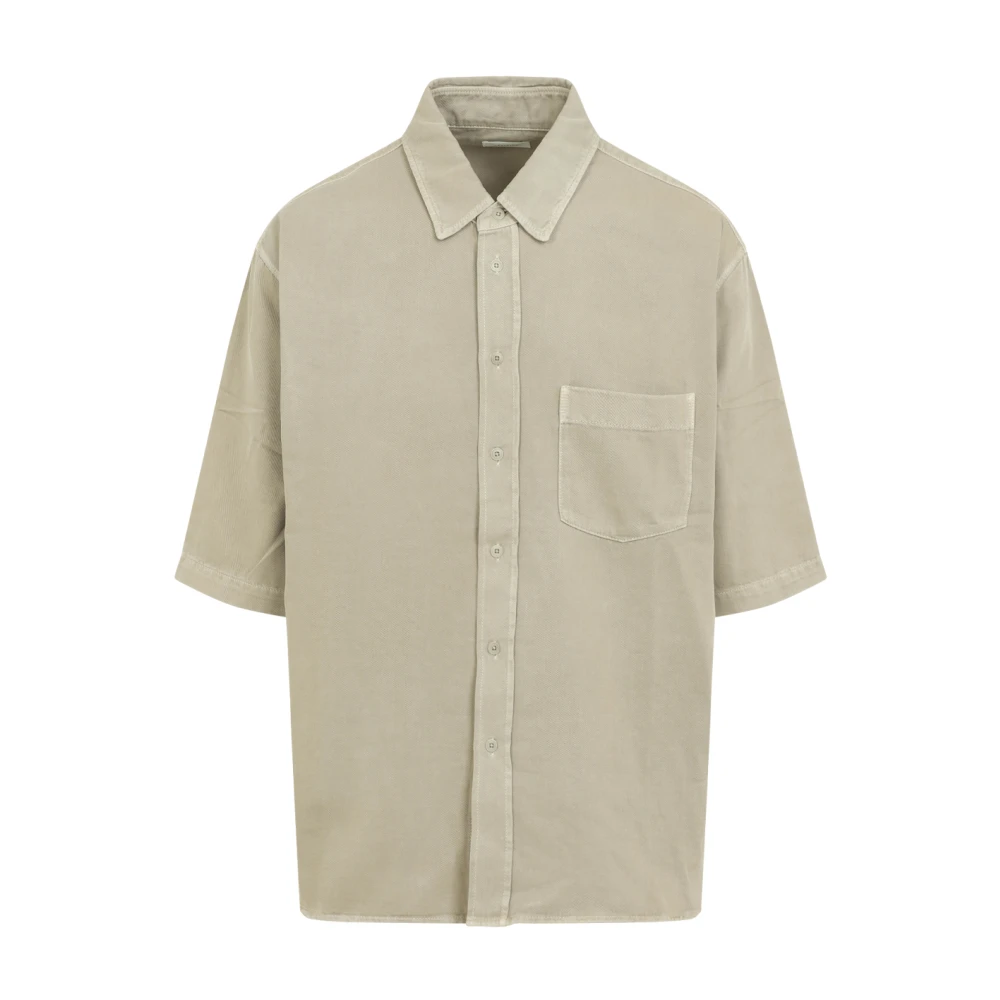 Lemaire Neutrale Katoenen Shirt voor Mannen Beige Heren