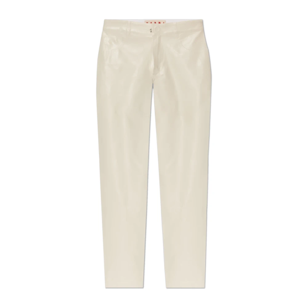 Marni Broek gemaakt van gecombineerde materialen Beige Dames