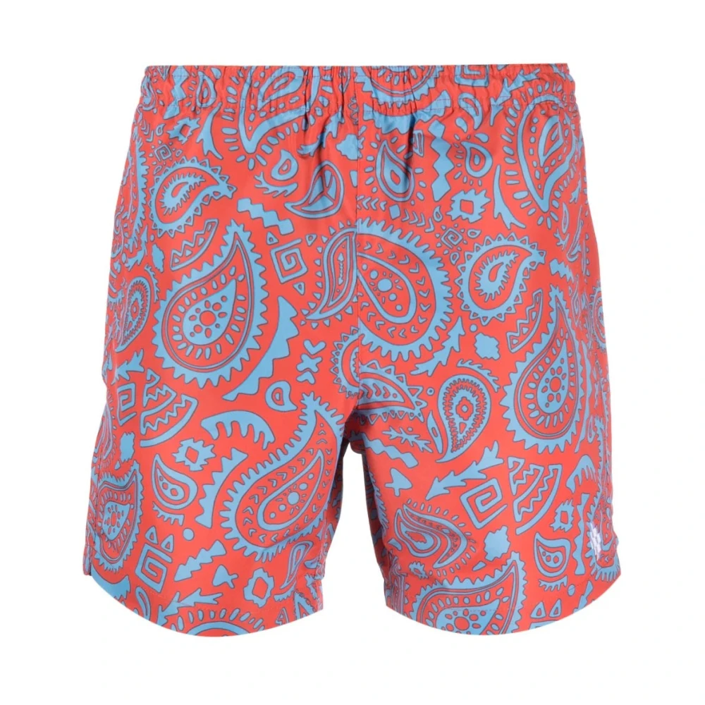 Marcelo Burlon Blauwe Paisley Zwemshorts Multicolor Heren