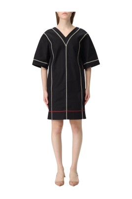 geometric-v-neck-tunic-dress