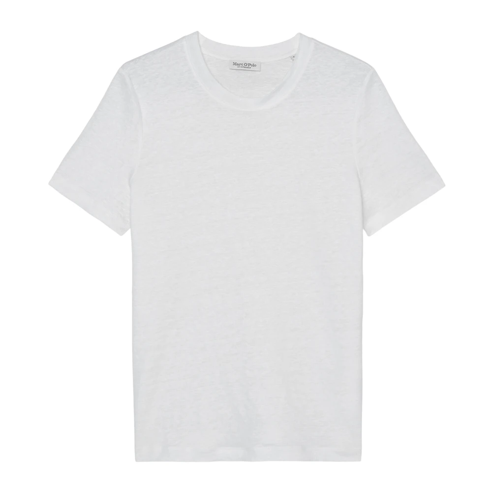 Marc O'Polo Linnen T-shirt relaxed White Dames