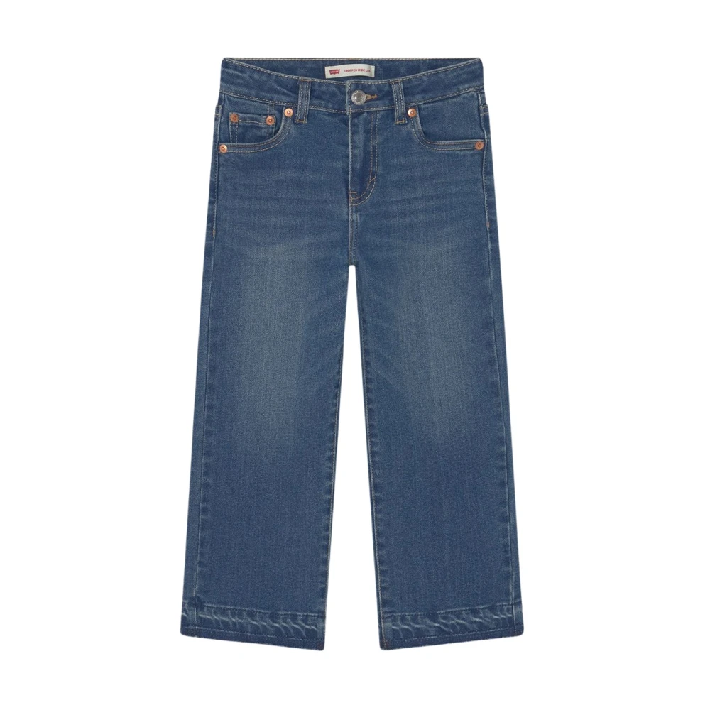 Levi's Klassiska höga midje raka jeans Blue, Pojke