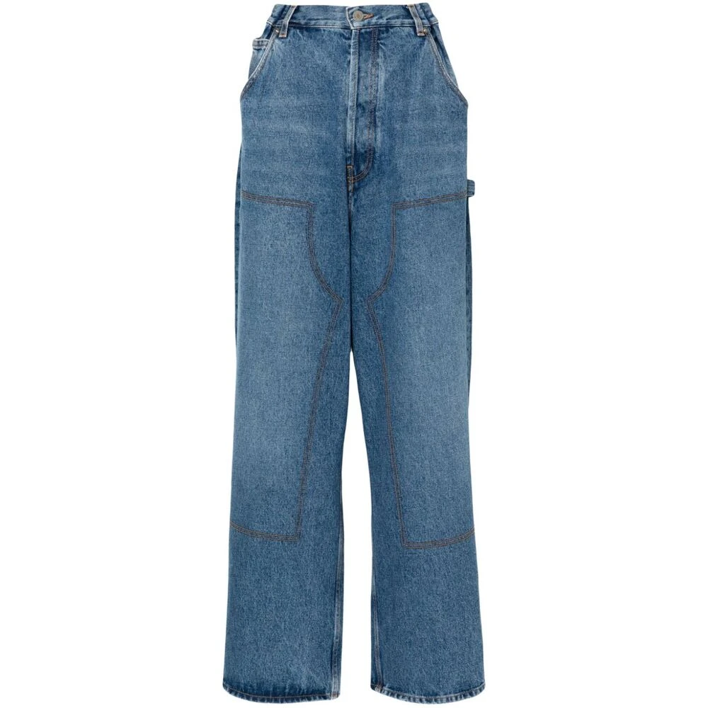 Armarium Blauwe Denim Wide Leg Jeans Blue Dames