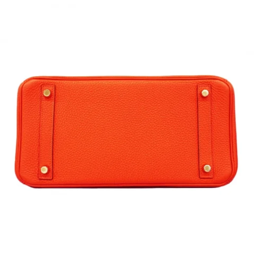 Hermès Vintage Pre-owned Leather handbags Orange Dames
