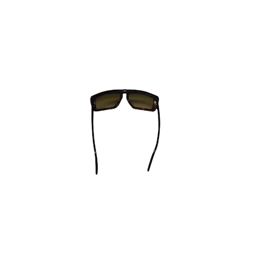 Miu Pre-owned Fabric sunglasses Brown Dames