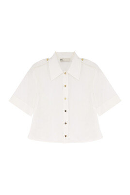 white-button-up-shirt-with-gold-accents