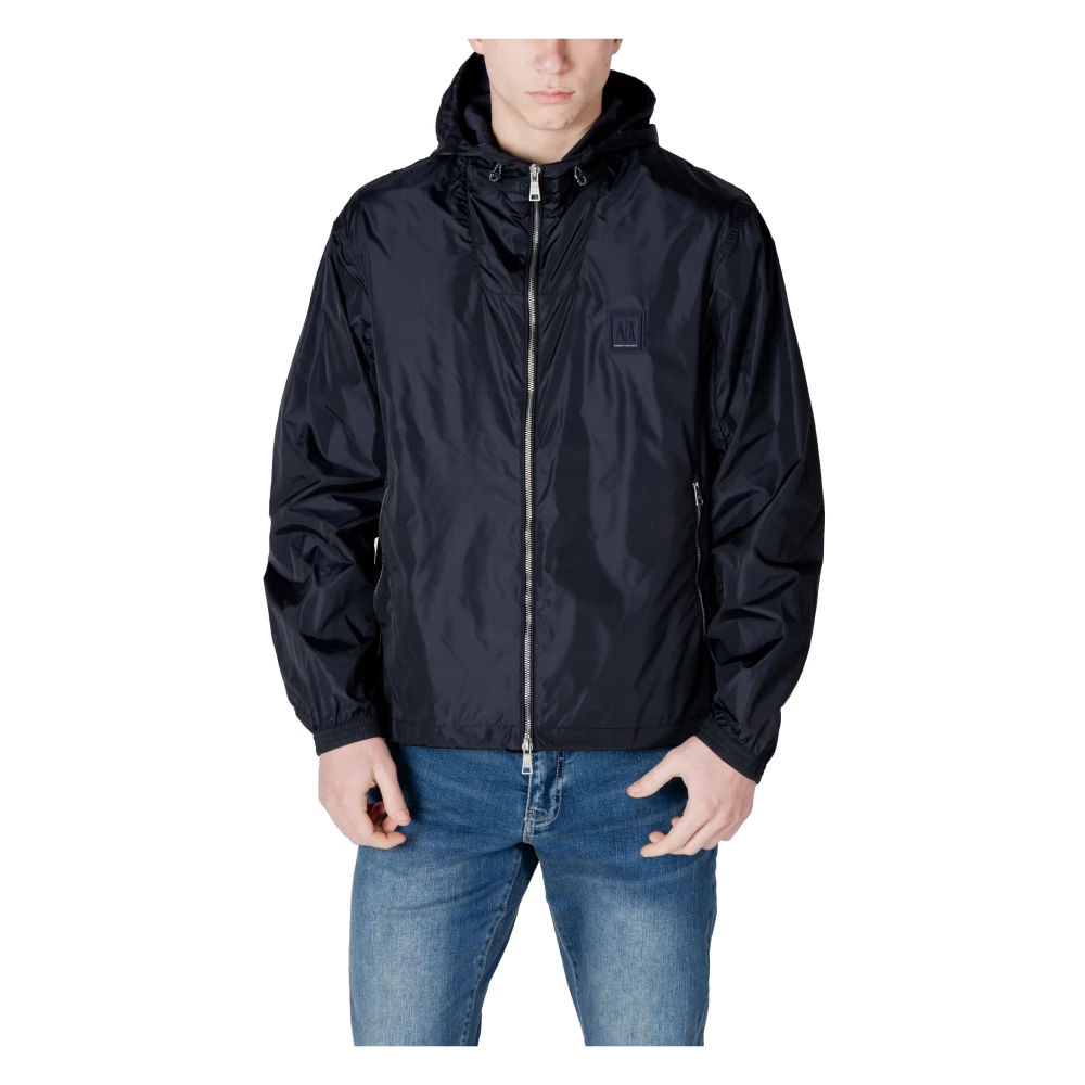Armani Exchange Hombre Azul - Chaqueta Con Logo Box - Jackets - 2XL - Chaqueta Con Logo Box