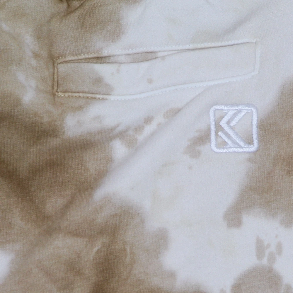 Karl Kani Tie Dye Sweatpants Wit zand Beige Heren