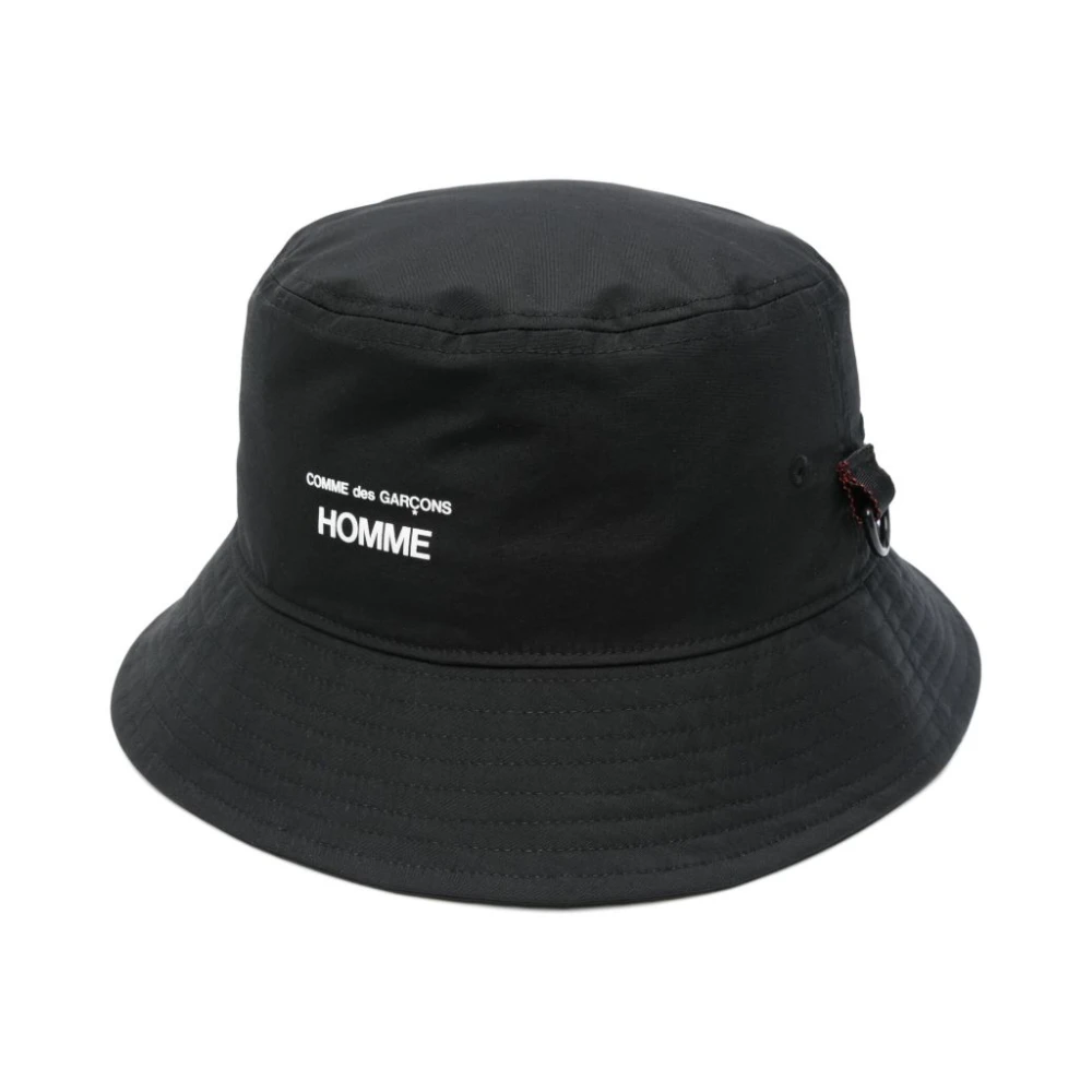 Comme Des Garçons Homme Noir Accessoires, Taille: One Size Chapeau À Bord Étroit Et Doublure En Maille