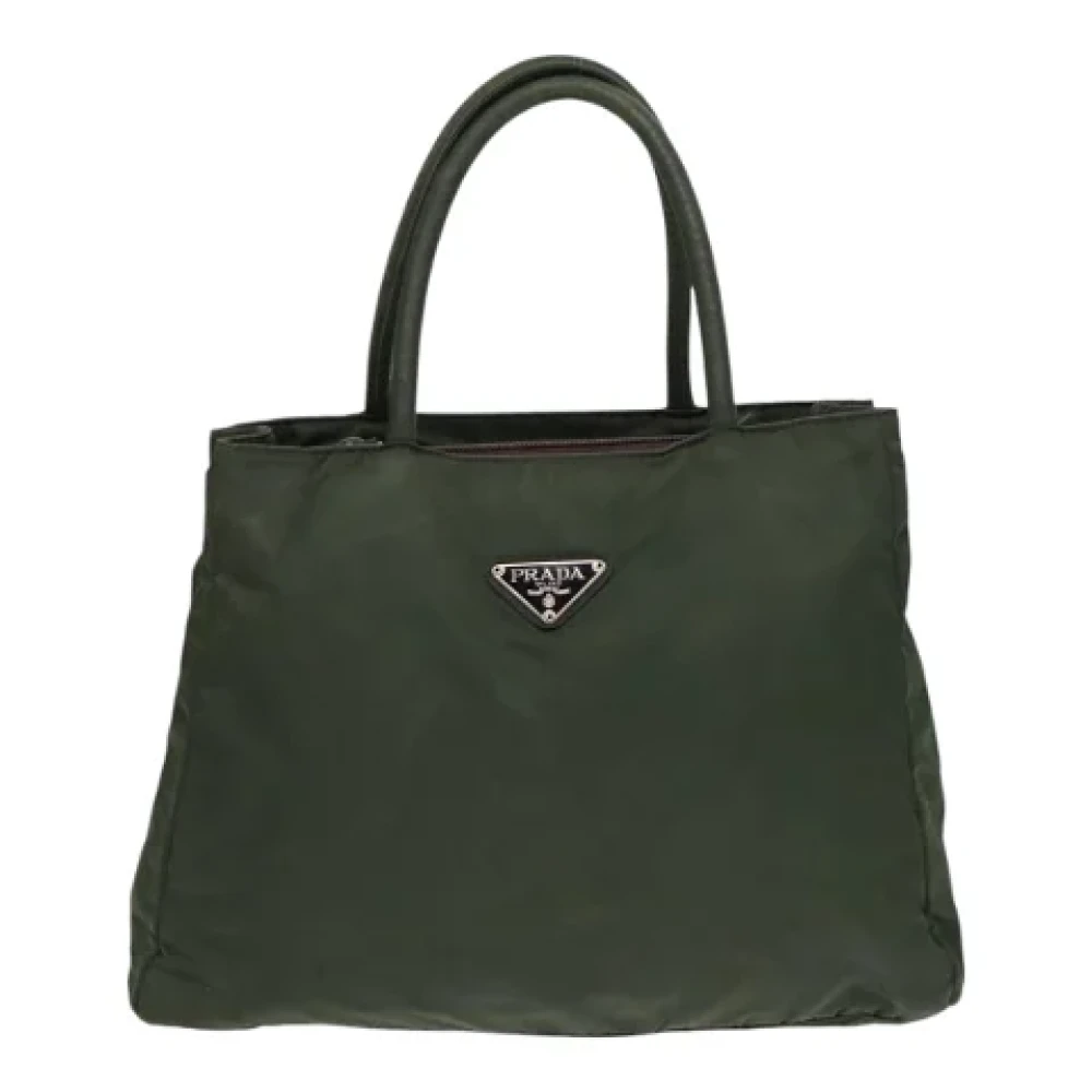 Prada Vintage Pre-owned Fabric prada-bags Green Dames