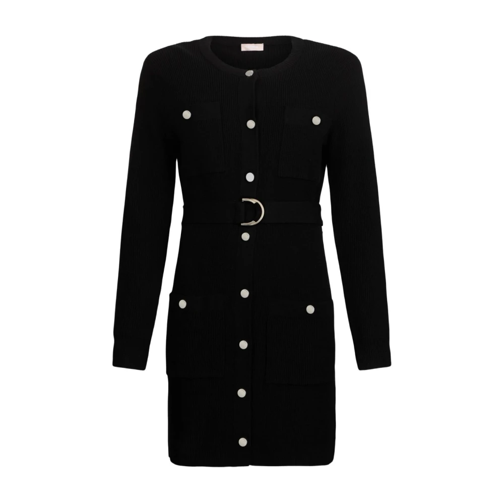 Liu Jo Women's Black Elegant Nero Dress Aw25 - Short Dresses - S - Dresses