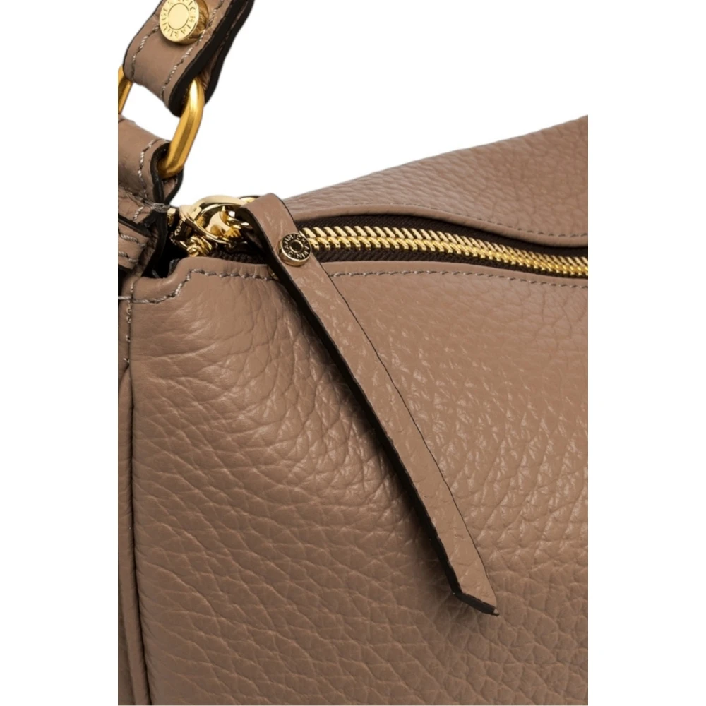 Gianni Chiarini Vintage stijl leren handtas duifgrijs Brown Dames