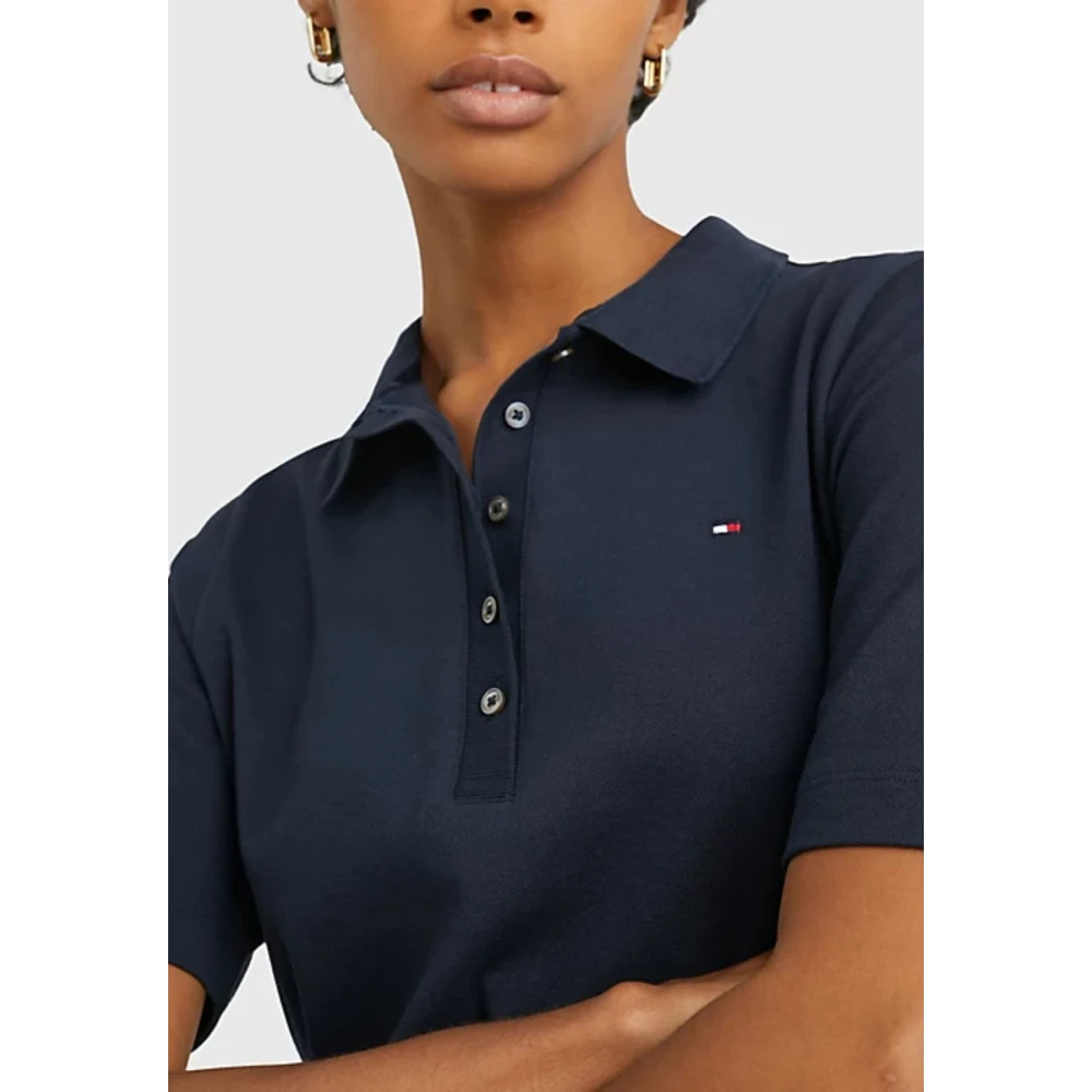 Tommy Hilfiger 1985 REG Pique Polo Shirt Vrouwen Blue Dames