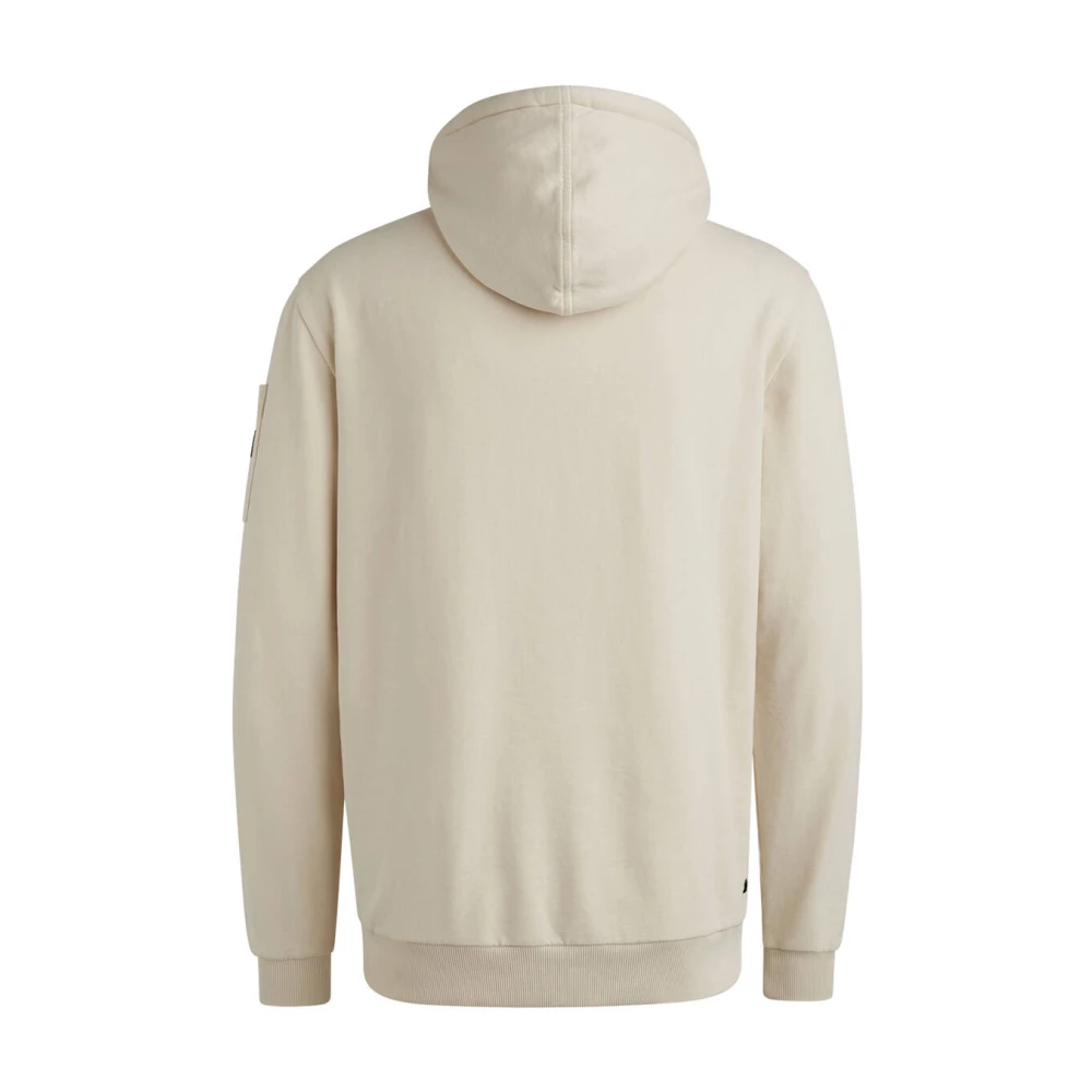PME Legend Zachte Terry Geborstelde Hoodie Beige Heren